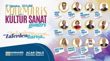 Marmaris'te ‘Zaferden Barışa Kültür Sanat Günleri’ Başlıyor