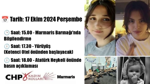 Marmaris’te Adalet Yürüyüşü Düzenleniyor