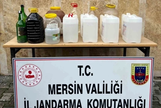 Mersin’de 85 litre sahte içki ele geçirildi
