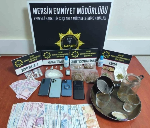 Mersin Erdemli’de uyuşturucu taciri 3 şüpheli tutuklandı
