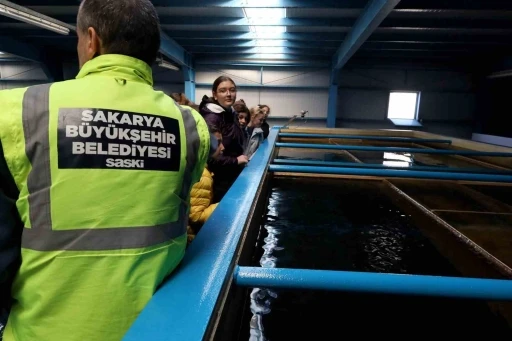 Minik öğrenciler suyun yolculuğuna tanıklık etti
