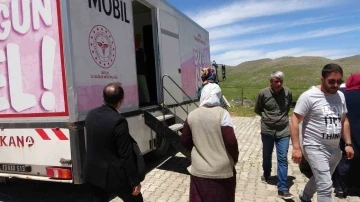 Mobil KETEM tırıyla köy köy gezip tarama yapılıyor
