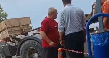 Muayeneden Geçemeyen Tır Şoförü Tepki Gösterdi