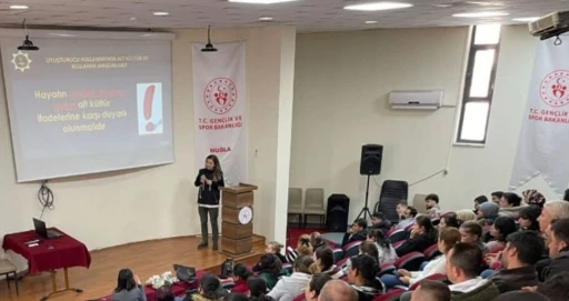 Muğla’da öğrencilere ’uyuşturucuyla mücadele’ semineri
