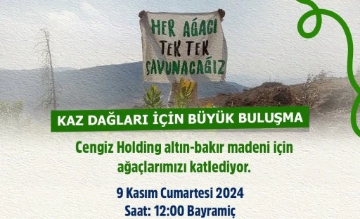 Muğlalı çevreciler Kazdağları'na dayanışmaya gidiyor