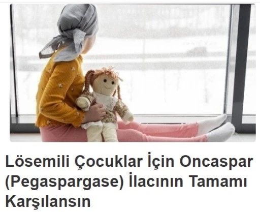 AİLELER ÇARESİZ: LÖSEMİ İLACININ TEK DOZU 70 BİN LİRA