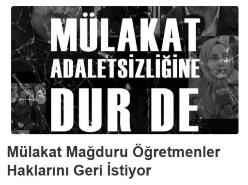 MULAKAT MAĞDURU ÖĞRETMENLER GÜNLERİNİ KUTLAYAMADI