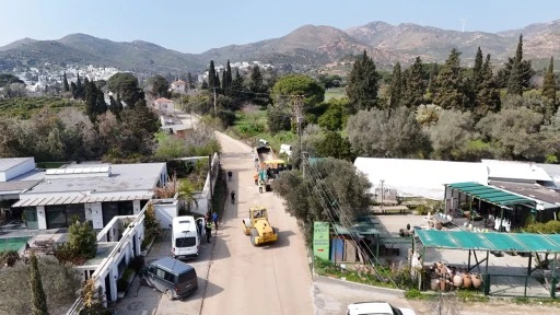 BÜYÜKŞEHİR’İN BODRUM’DA 28 MİLYONLUK YOL ÇALIŞMALARINA DEVAM 