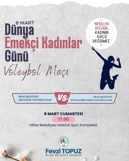 VOLEYBOL MAÇINDA KADINLAR SAHADA OLACAK