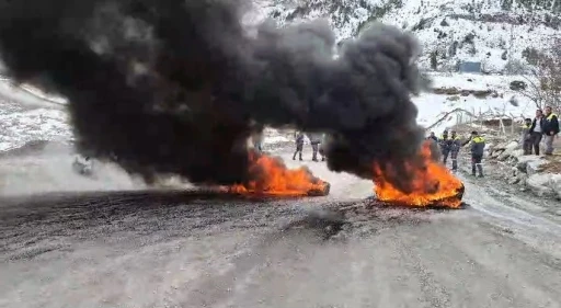 Niğde’de Maden köyünde işçi eylemi
