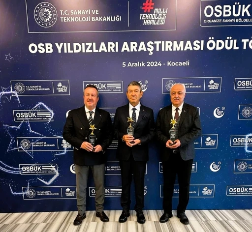 OSB’nin Yıldızları Araştırmasından Denizli OSB’ye ödül
