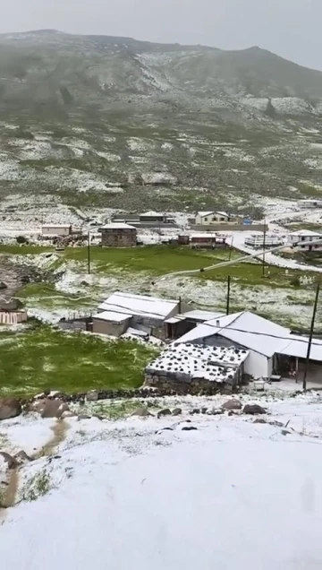 Ovit Yaylası’na Haziran ayında kar sürprizi
