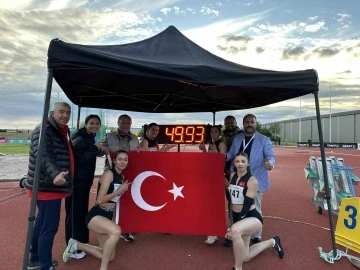 Özel sporcular, dünya rekoru kırarak Avrupa şampiyonu oldu
