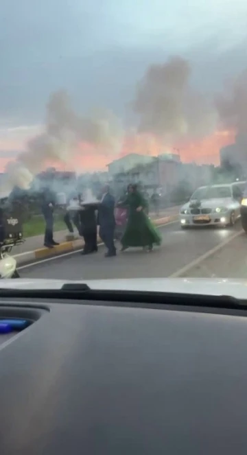 Pendik’te düğün konvoyu yaparak yolu kapatan sürücülere para cezası
