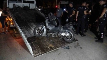 Polisin ’dur’ ihtarına uymayan motosikletli kaza geçirdi: 1’i ağır 2 yaralı
