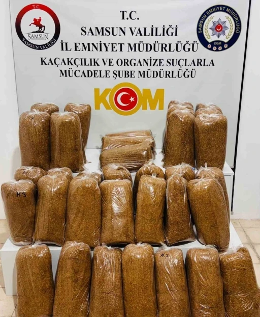 Samsun’da 180 kilo kaçak tütün ele geçirildi
