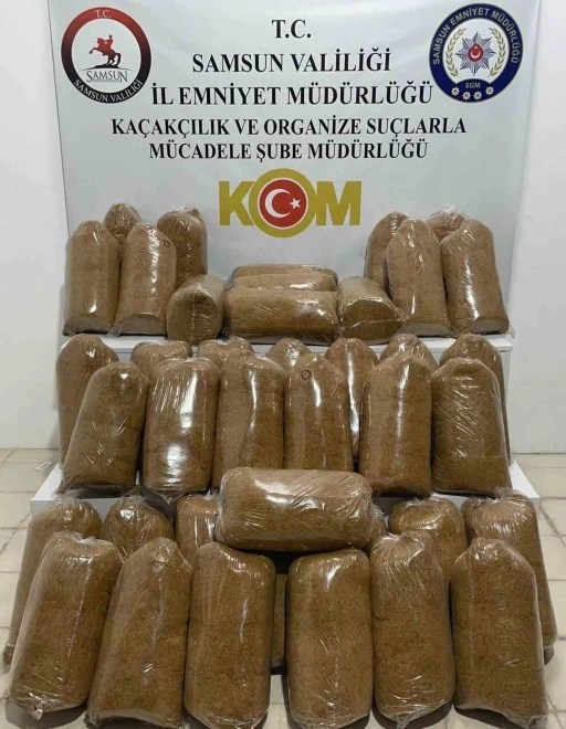 Samsun’da 200 kilo kaçak tütün ele geçirildi
