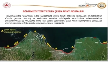 Samsun’da denizde tespit edilen çeken akıntı noktaları belirlendi
