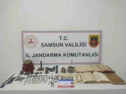 Samsun’da jandarma tarihi eser ele geçirdi
