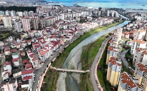 Samsun’da taşkın kontrol yapılarının yapımına devam ediliyor
