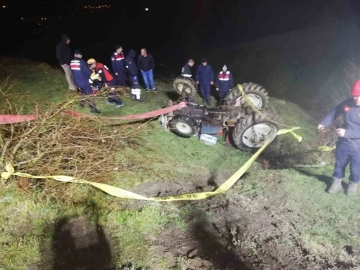 Samsun’da traktör devrildi: 1 ölü
