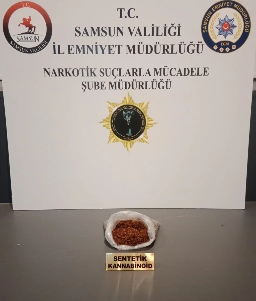 Samsun’da uyuşturucu maddeler ele geçirildi
