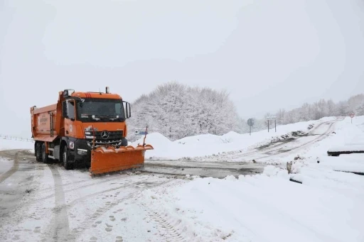 Samsun’un 17 ilçesinde karla mücadele
