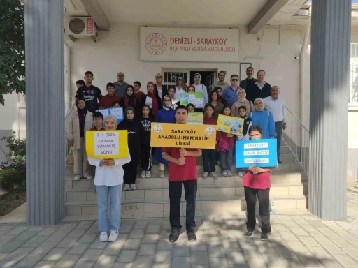 Sarayköy’ün genç liselilerinden farkındalık yürüyüşü
