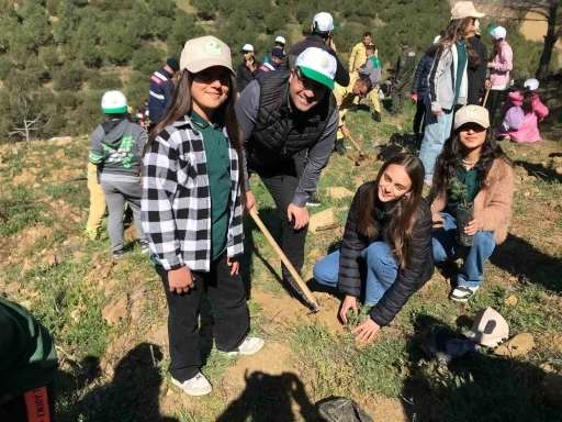 Sarıgöl’de 400 fıstık çamı toprakla buluştu
