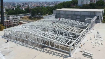 Serik Kongre ve Kültür Merkezi inşaatı sürüyor
