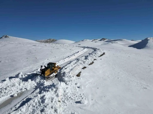 Şırnak’ta kardan kapanan yollar, yaylada kalan aileler için açılıyor
