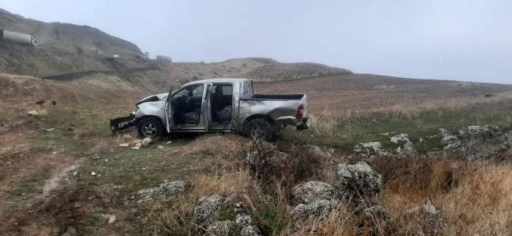 Şırnak’ta pikap şarampole yuvarlandı: 1 yaralı
