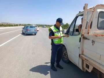 Şuhut’ta canlı hayvan taşımacılığına yönelik denetim
