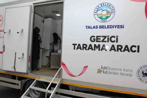 Talas’ın ’Gezici Kanser Tarama Aracı’ büyük hizmet
