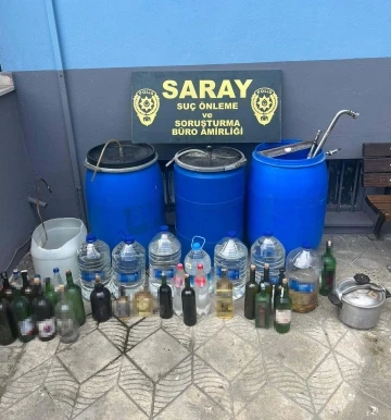 Tekirdağ’da 174 litre sahte alkol ele geçirildi
