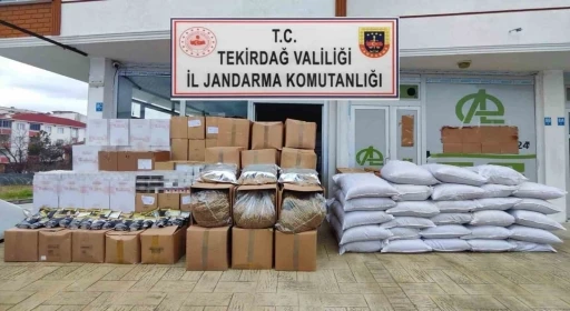 Tekirdağ’da kaçak tütün ve makaron operasyonları
