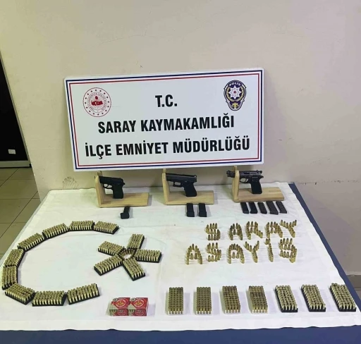 Tekirdağ’ın Saray ilçesinde ruhsatsız silah operasyonu
