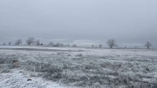 Tekirdağ’ın yüksek kesimleri beyazla örtündü
