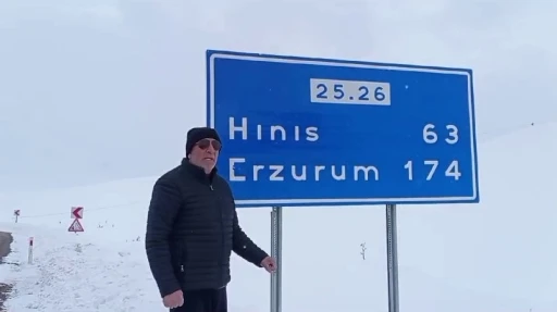 Tekman yolu Palandöken geçidi ulaşıma kapandı
