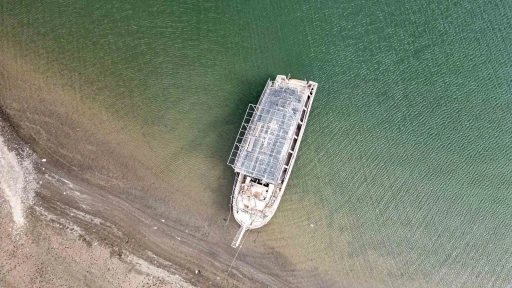 Tokat’ın ’Titanik’i kuraklıkla yeniden gün yüzüne çıktı
