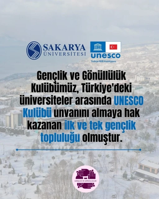 Türkiye’nin ilk ve tek UNESCO kulübü SAÜ’de
