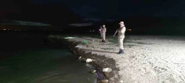 Van’da jandarma ekiplerin gece inci kefali nöbeti
