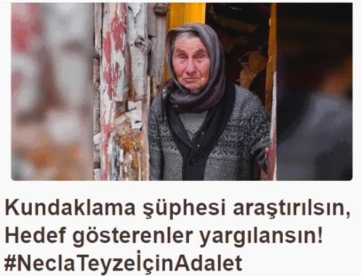 Yanarak ölen Necla Teyze için adalet kampanyası