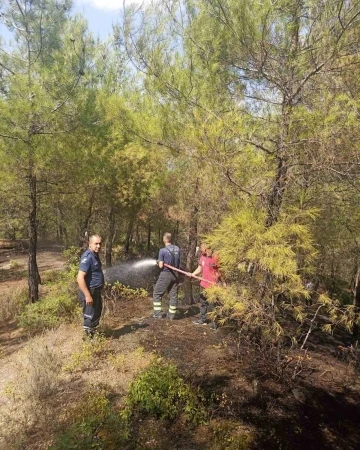 Yayladağı’nda örtü yangını
