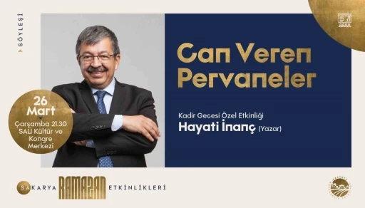 Yazar Hayati İnanç Sakarya’da sanat dostlarıyla buluşuyor
